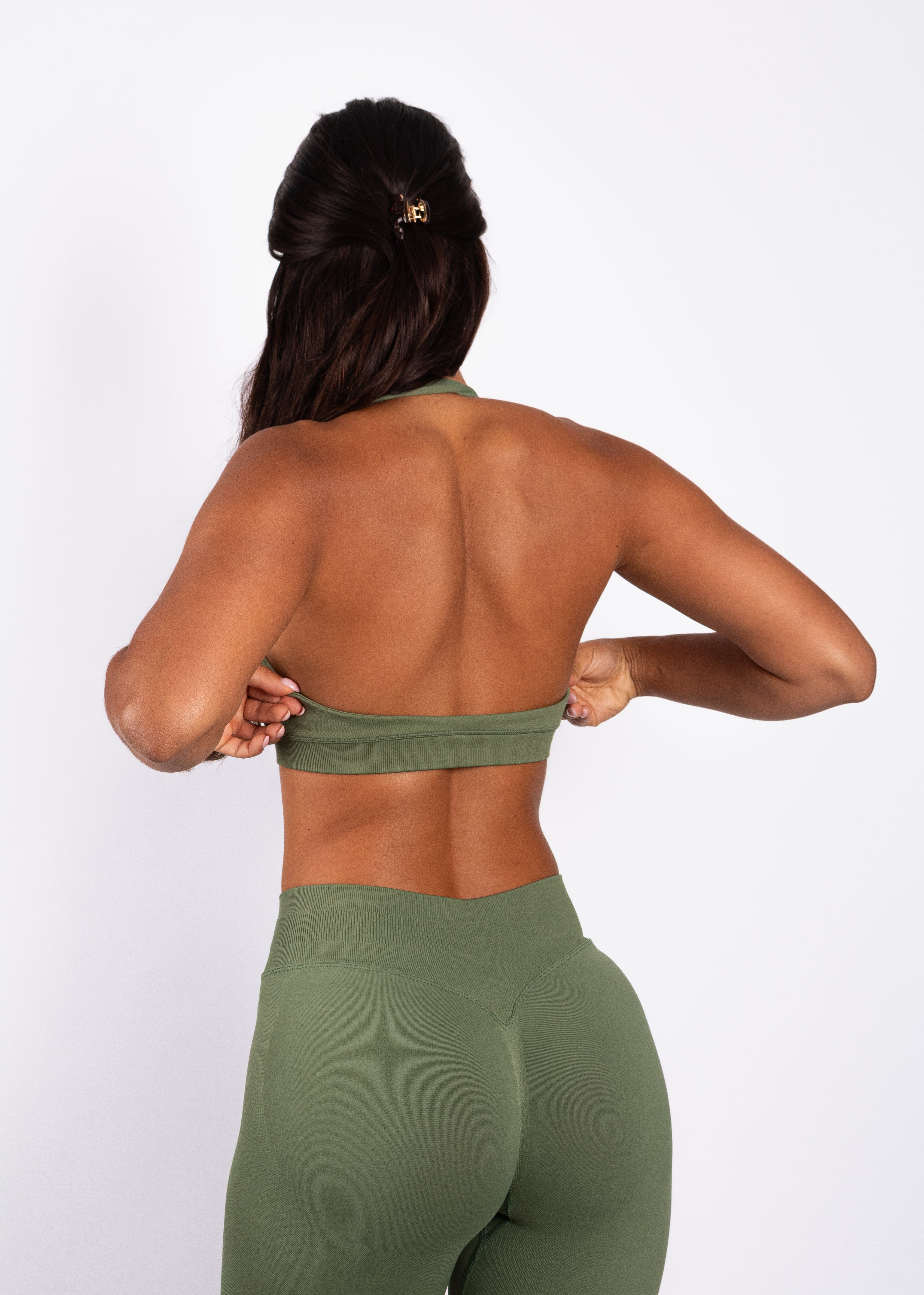 Beau | Halter Support Bra – Vert