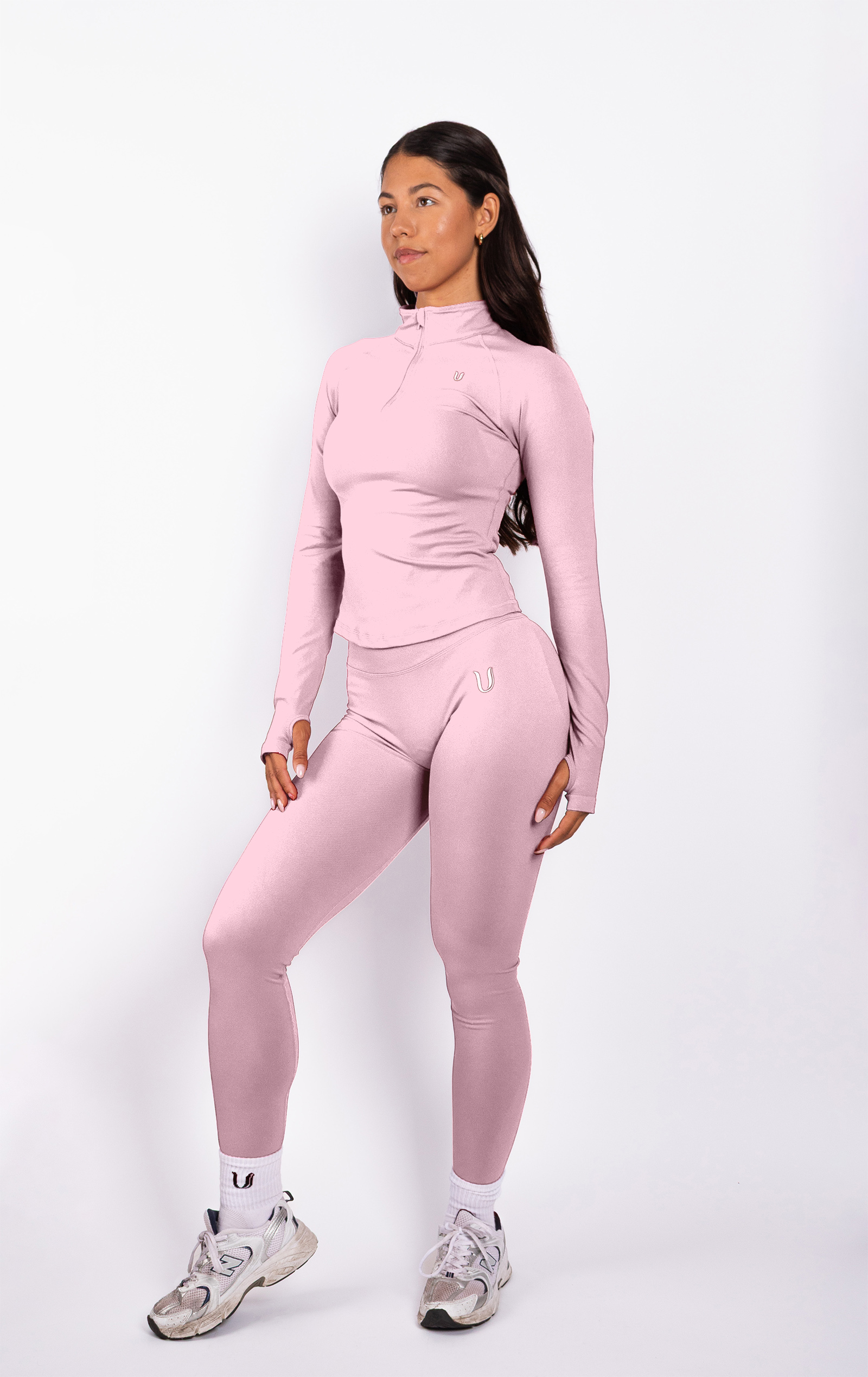 Beau | Half Zip Langarm Top Rot