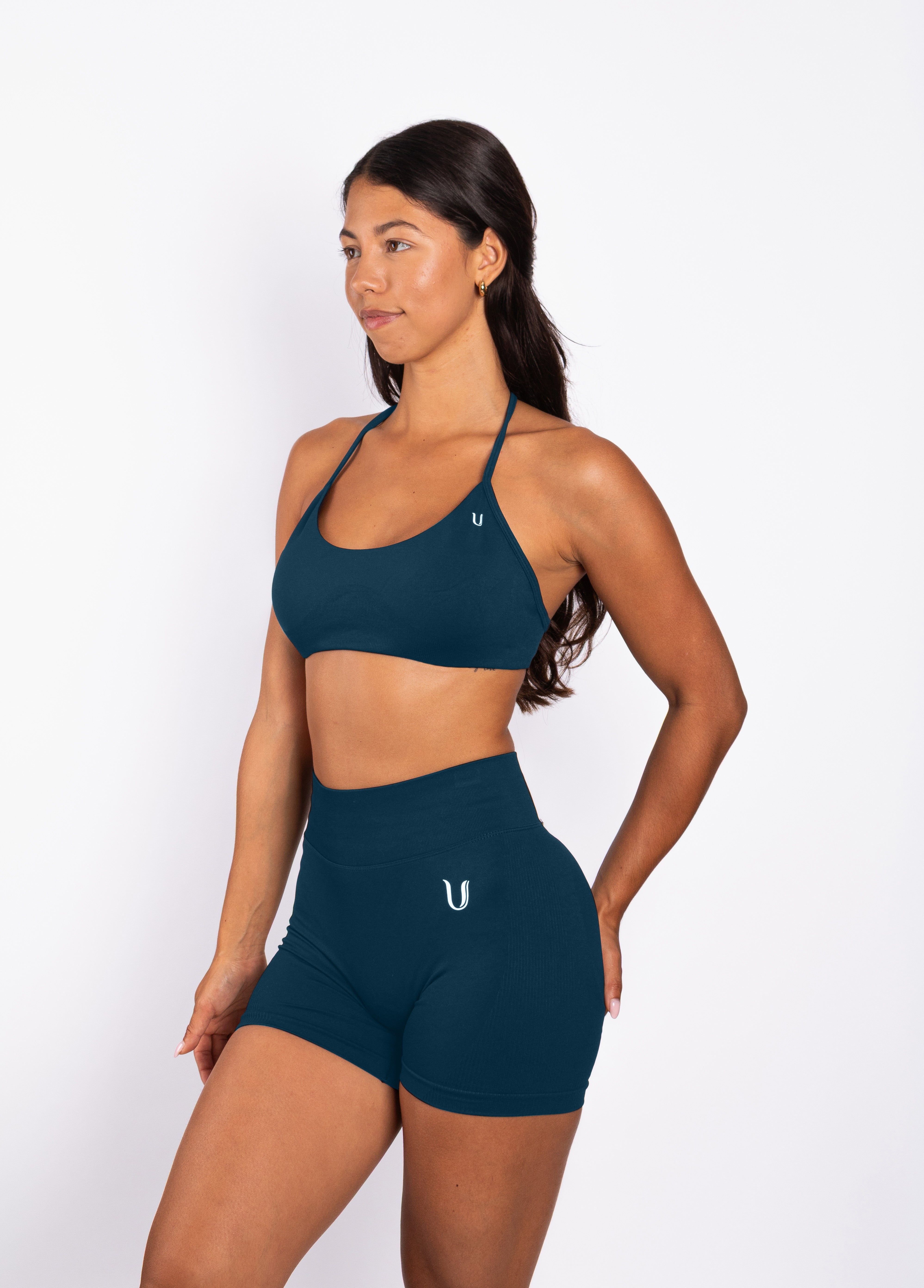 Nova | Seamless Open Back Bra – Blue