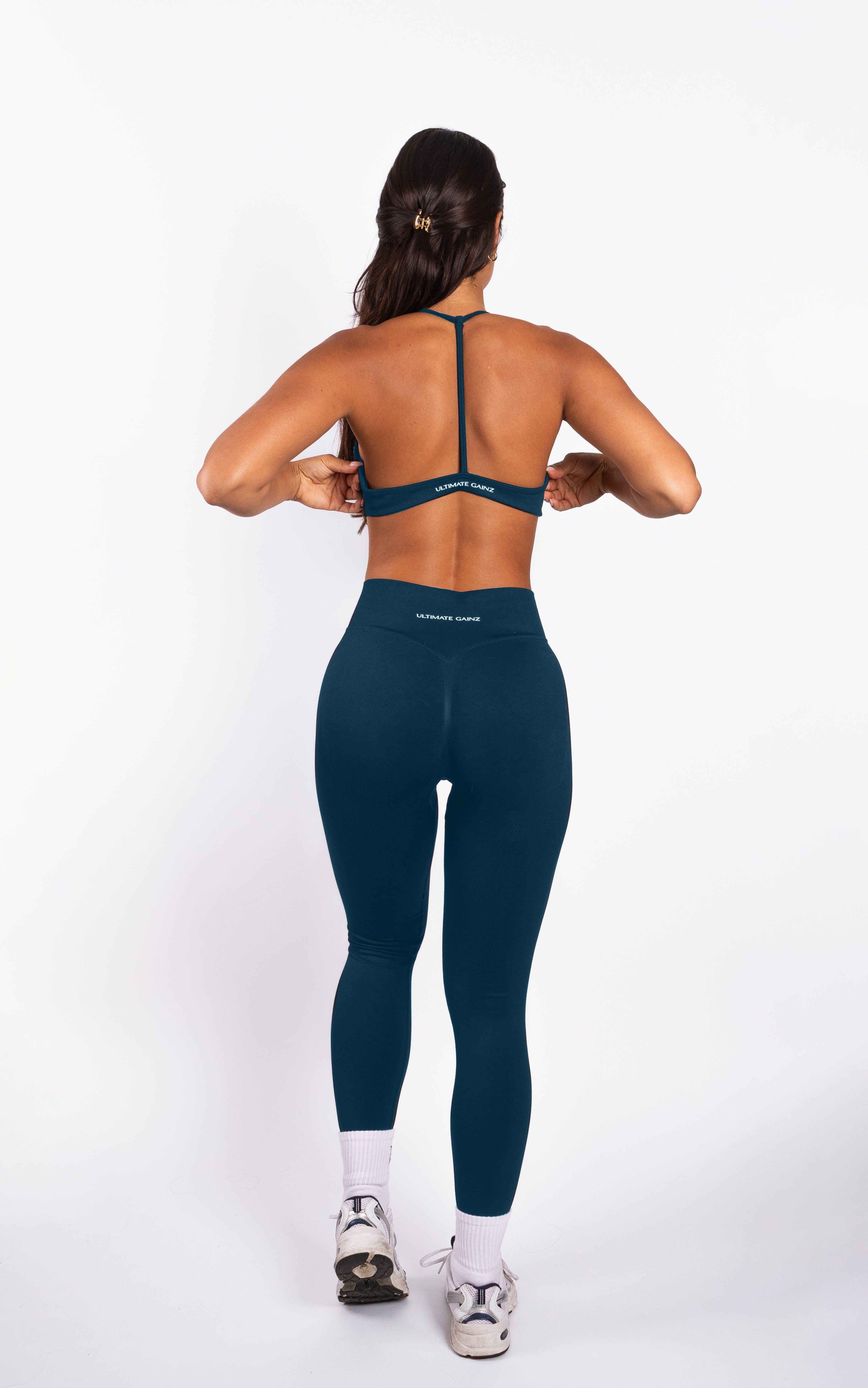 Nova | Seamless Open Back Bra – Blue
