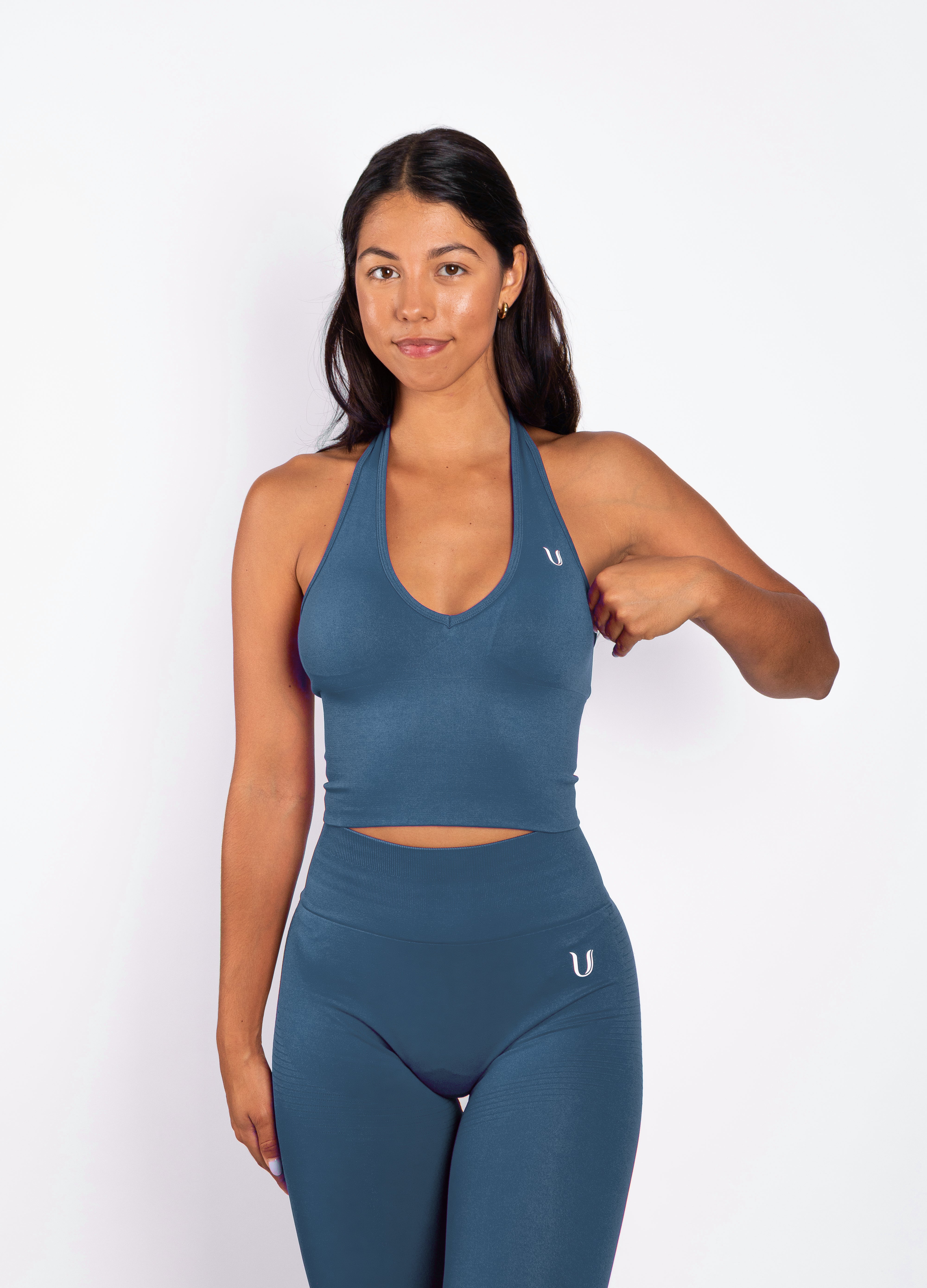 Bibi | Gerippte Nahtlose Halter Top – Rot