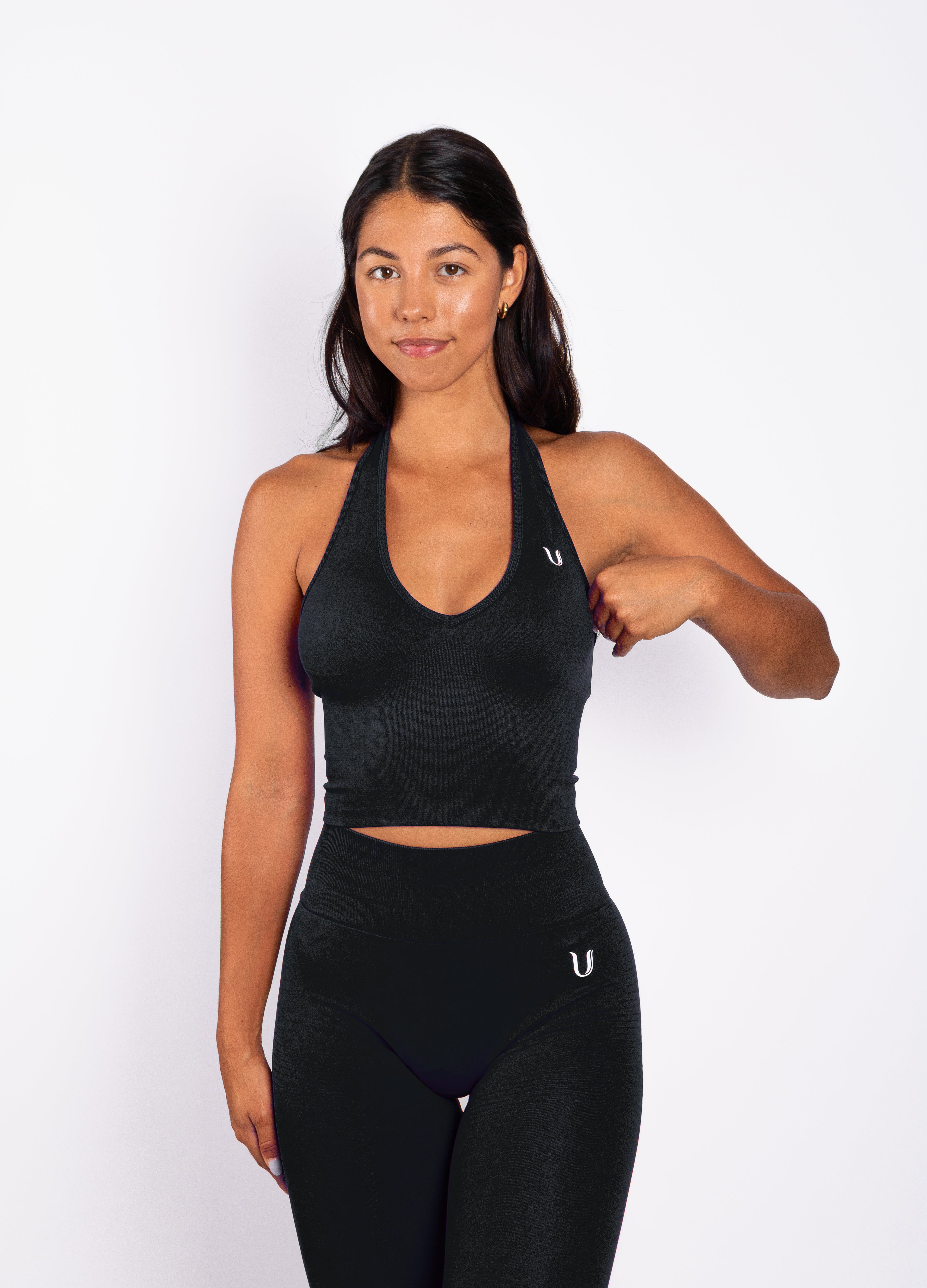 Bibi | Gerippte Nahtlose Halter Top – Rot
