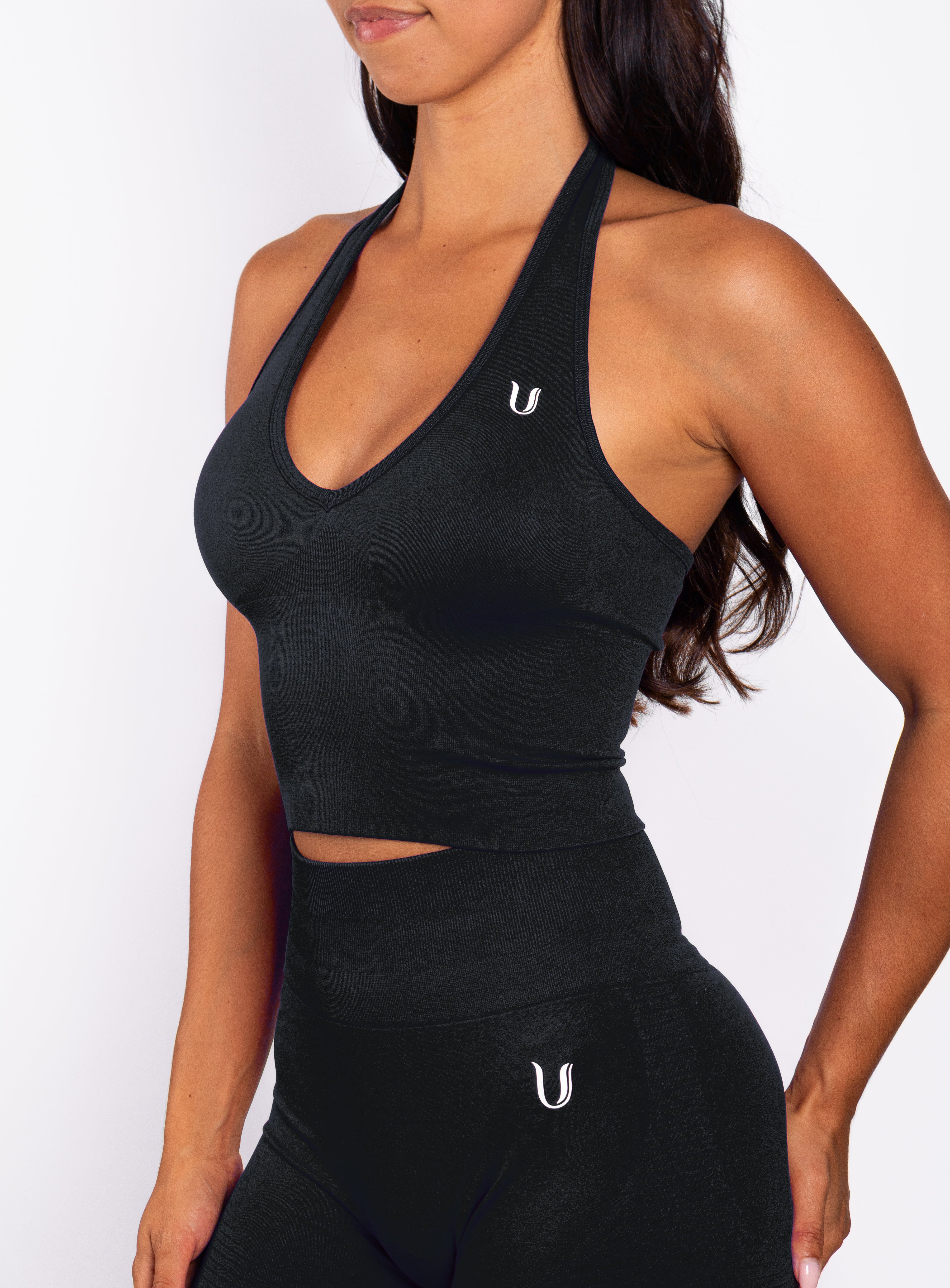 Bibi | Gerippte Nahtlose Halter Top – Rot