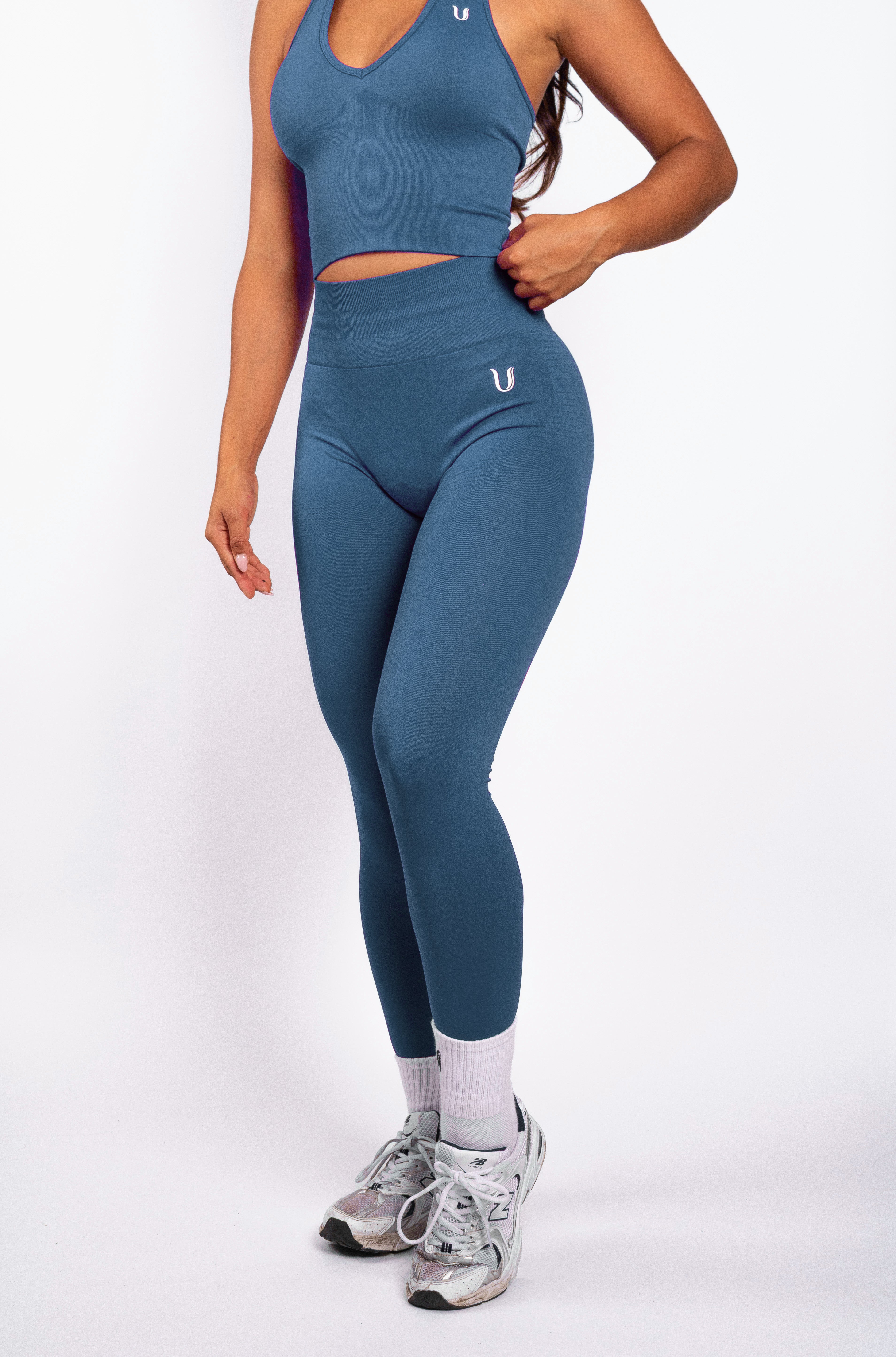 Bibi | Ribbed Seamless Legging – Red