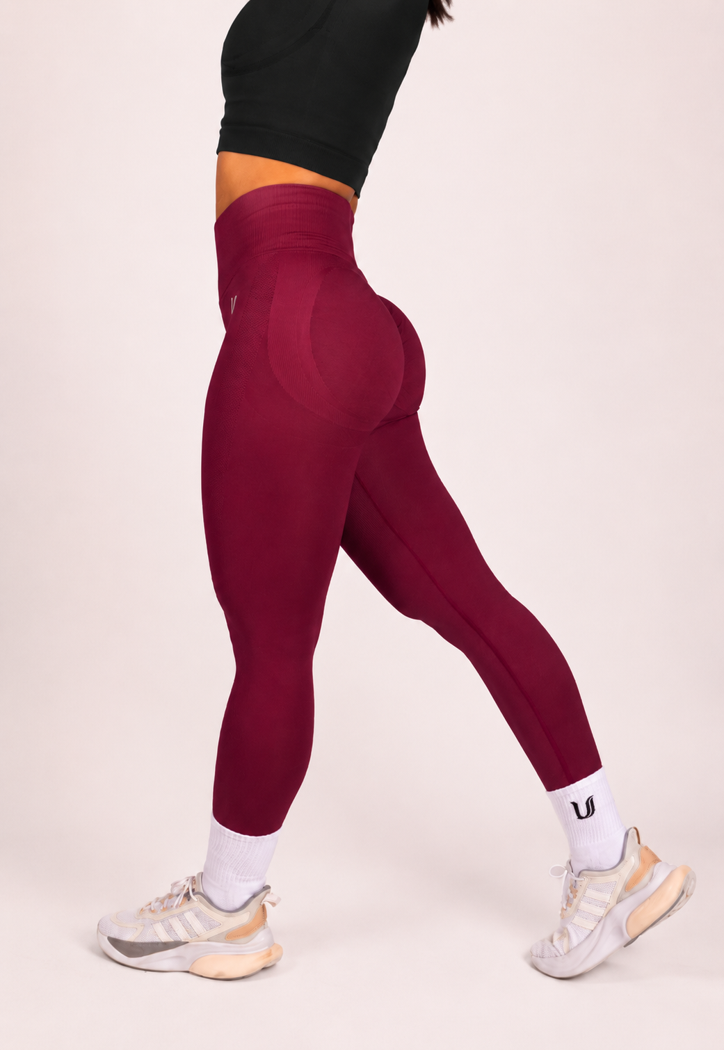 Leonie | Leggings Premium Scrunch - Rouge
